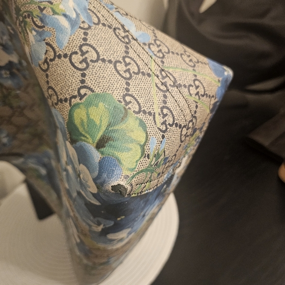 Gucci Bloom Floral Blue Tote Bag - Reversible - Picture 13 of 16